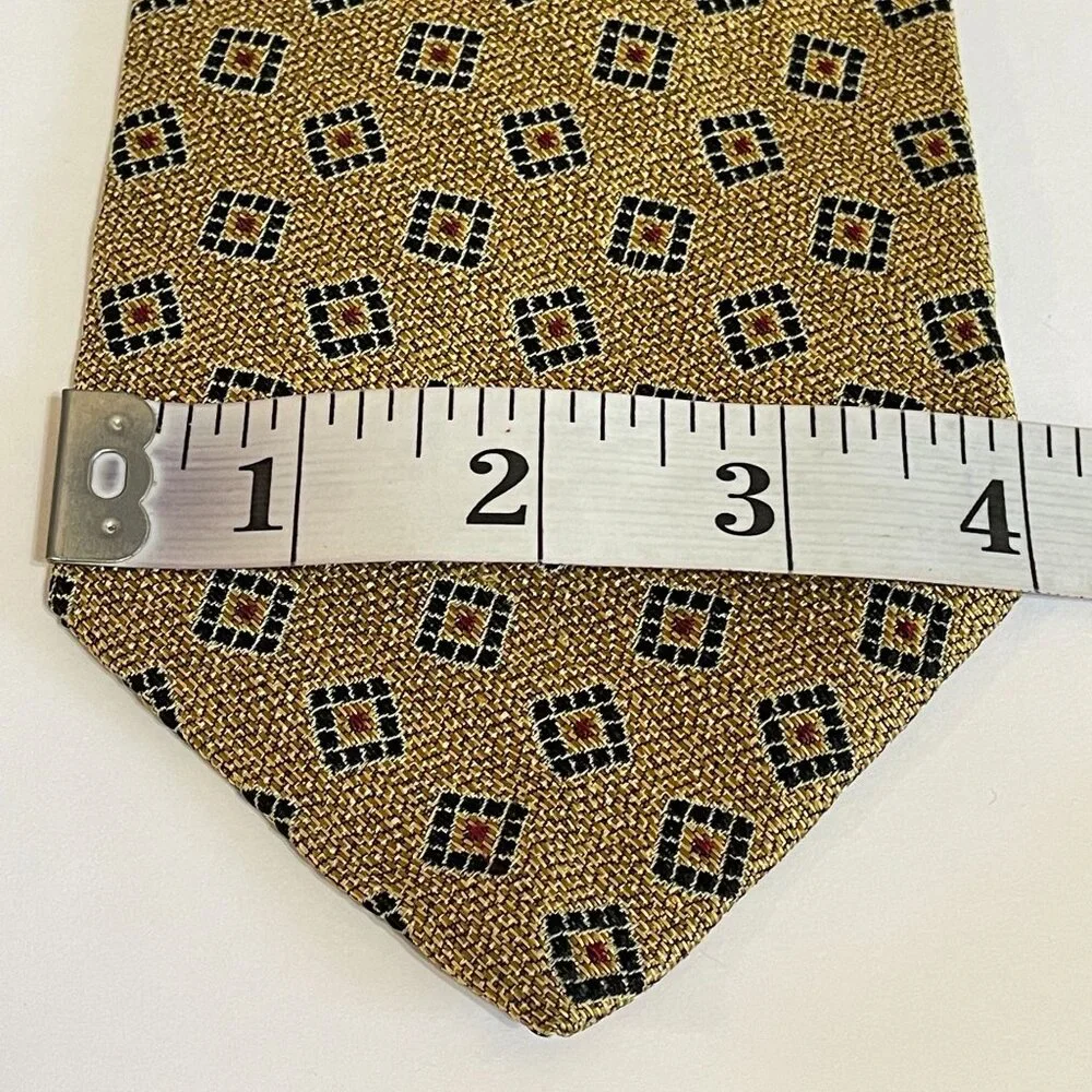 Robert Talbott 3 PC Lot Necktie Mens Gold Burgundy Navy Silk USA Career Business